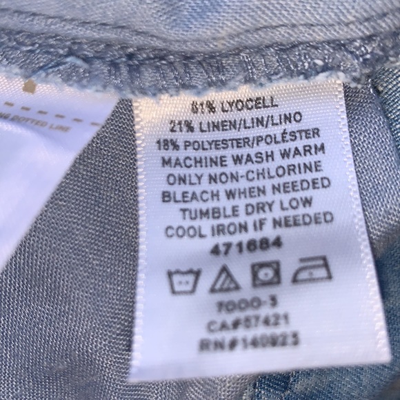 Loft Chambray Strappet Rompet Size 8 - Picture 5 of 8